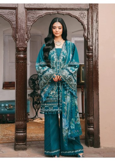 OMBRE LAWN COLLECTION VOL-24 - PURE COTTON WITH HEAVY EMBROIDERY WORK BY PAKISTANI DRESS MATERIAL 