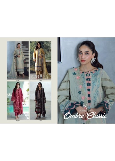 OMBRE CLASSIC HEAVY EMBROIDERY WORK BY PAKISTANI SUIT COLLECTION 