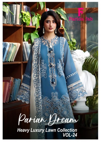 PARIAN DREAM VOL - 24 - PURE LAWN PAKISTANI KARACHI COTTON PRINTED READYMADE SUIT 