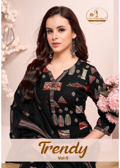 MISS WORLD CHOICE - TRENDY VOL - 5 - PURE HEAVY COTTON READYMADE SUIT SALWAR COLLECTION 
