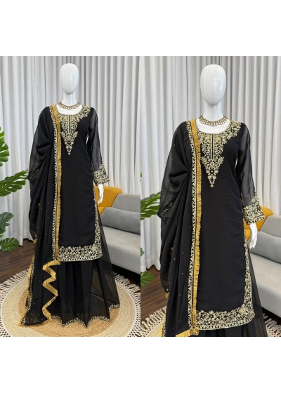 KD1599 - FOX GEORGETTE WITH EMBROIDERY WORK BY PAKISTANI READYMADE SUIT SALWAR COLLECTION 