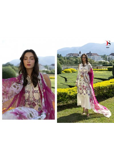 ELAF SIGNATURE PURE COTTON PATCH WORK DEEPSY SUIT 