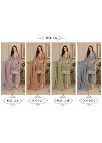 Riwaayat Designer Heavy Chiffon Embroidered Suit Set – DN-102