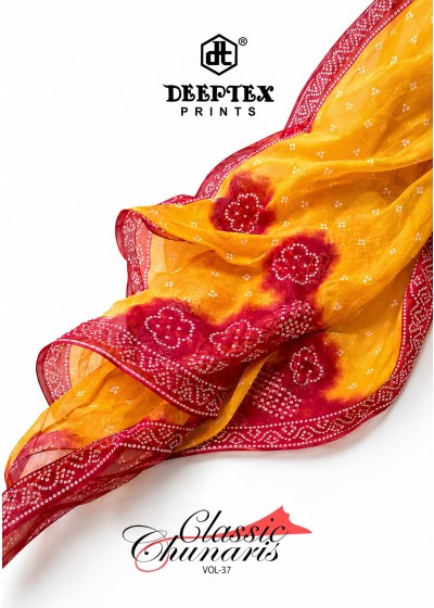 Deeptex Classic Chunaris Vol 37 Cotton Dress Material Collection (Full Set) Wholesale Price 