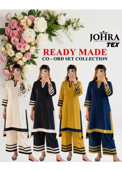 Johra Tex CO-ORD SET JT-204 – Premium Viscous Reyon Co-Ord Set Single Wholesale Price 