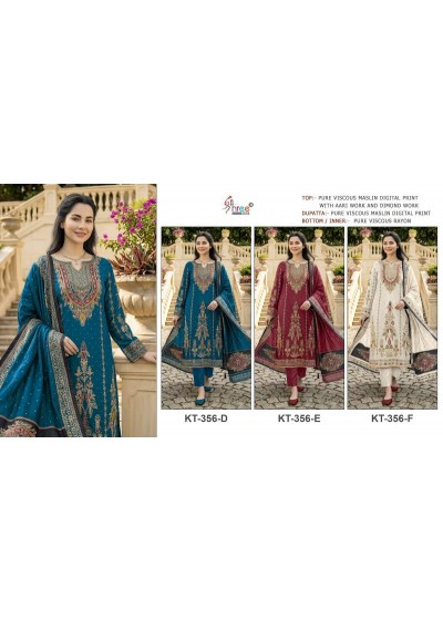 KT-356 | Premium Viscose Maslin Suit | RD Fashion Surat