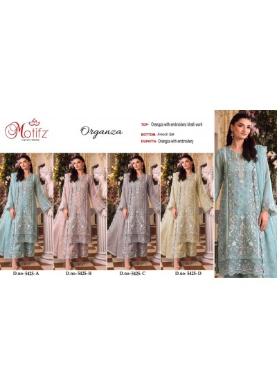 Design 5425 | Organza Embroidered Suit | RD Fashion Surat