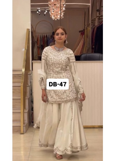 DB-47 | Heavy Embroidered Designer Suit | RD Fashion Surat