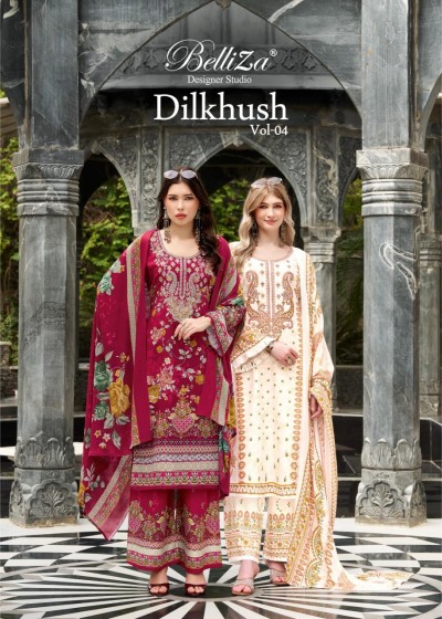 BELLIZA | DILKHUSH VOL 4 | Premium Designer Viscose Rayon Suit | RD Fashion Surat