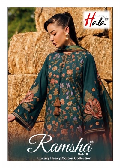 HALA | Ramsha Vol-10 | Heavy Cotton Print | Karachi Collection | 6 Designs | Limited Stock