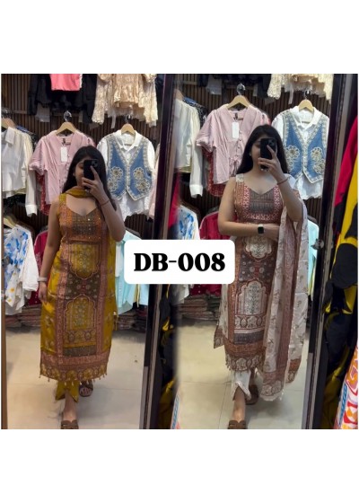 Pcs | Heavy Natural Silk | Digital Print | Hand Work | Ready-Made