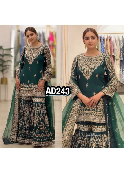 AD243 | Heavy Faux Georgette Party Wear Set | RD Fashion Surat
