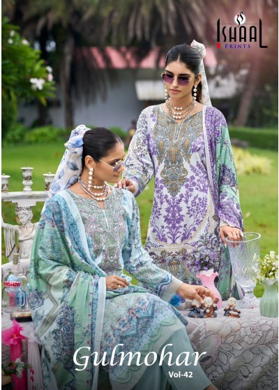 ISHAAL PRINTS | GULMOHAR VOL-42 | Luxury Lawn Collection | RD Fashion Surat