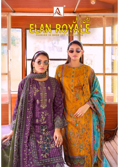 ALOK SUIT | ELAN ROYALE | Pakistani Print Cotton Embroidered Suit | RD Fashion Surat