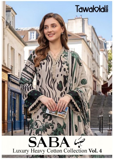 TAWAKKAL FABRICS | SABA LUXURY COTTON VOL 4 | Pure Cotton Suit | RD Fashion Surat