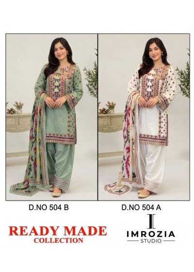IMROZIA STUDIO | FARSHI SALWAR | Design 504 AB | Viscose Rayon Embroidered Suit | RD Fashion Surat