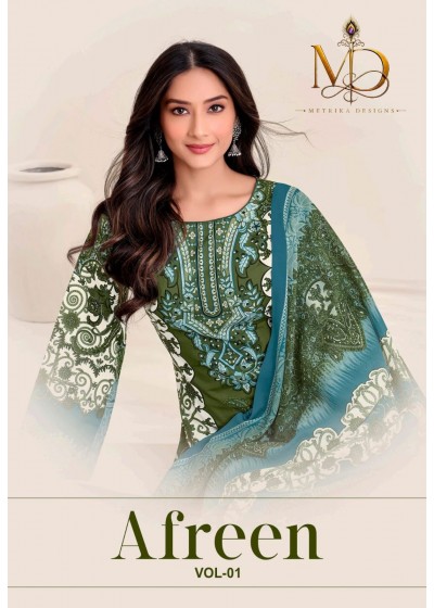 METRIKA DESIGNS | AFREEN VOL 1 | Karachi Style Soft Cotton Suit | RD Fashion Surat