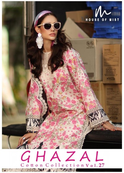 HOUSE OF MIST | GHAZAL COTTON VOL.27 | DESIGN 06 | PURE COTTON DRESS MATERIAL | ₹355