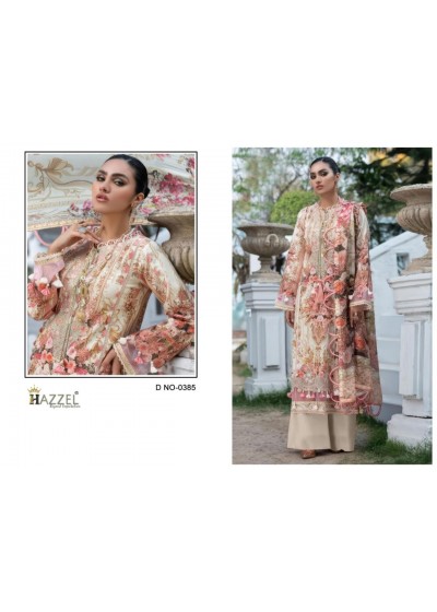 MARIAMARIA B 0385 | Luxury Cotton Printed Embroidered Suit | Hazzel Prints B 0385 | Luxury Cotton Printed Embroidered Suit | Hazzel Prints