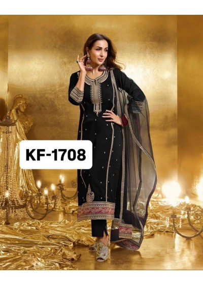 KF-1708 | Heavy Embroidery Coding Sequence Work 3 Piece Suit Set | RD Fashion Surat