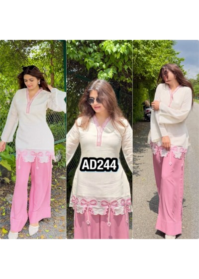 Designer Party Wear Top Palazzo Set