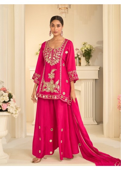 Premium Designer Mirror Work Sharara Set