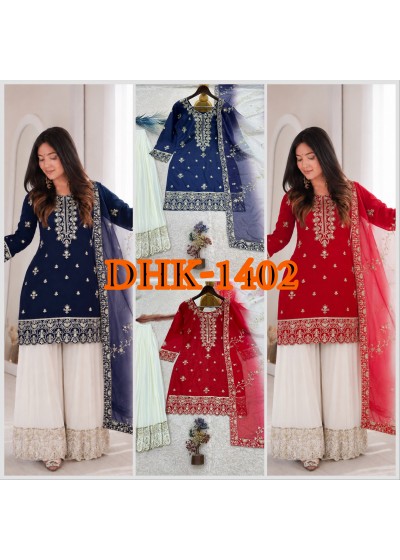 Designer Pure Natural Silk Palazzo Set
