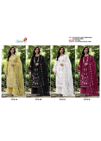 SANIYA TRENDZ Cotton Chikankari Suit
