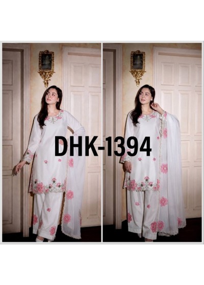 DHK-1394 Premium Devsena Silk Farshi Shalwar Suit Set