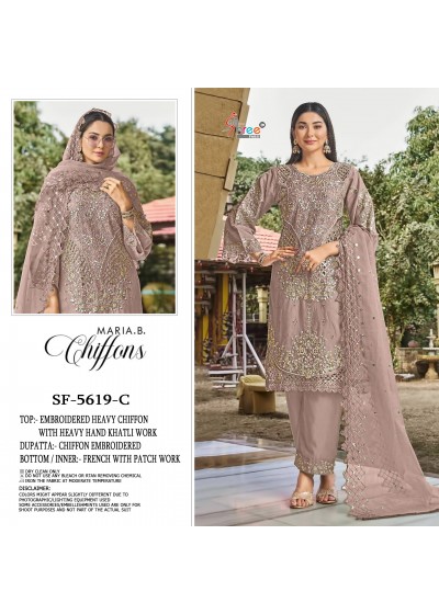 SF-5619 Premium Hand Khatli Cut Work Suit
