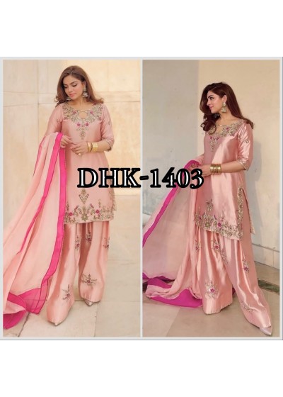 DHK-1403 Devsena Silk Farshi Shalwar Suit