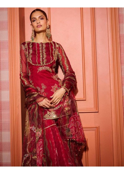 LG-2066 | Real Mirror Work | Designer Sarara Set | Ready to Dispatch