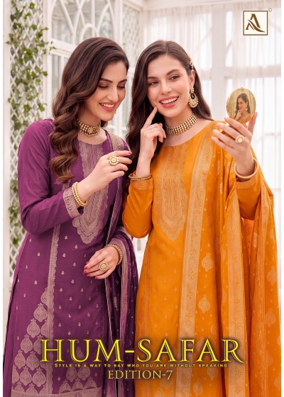 Alok Suit | Hum Safar-7 | Viscose Maslin Jacquard | Premium Collection
