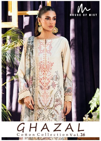 Mist Ghazal Vol.26 | Pure Cotton | 6 Designs | Ready to Ship