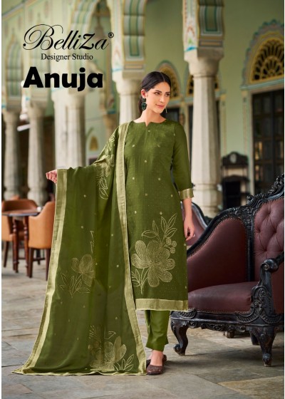Anuja | Belliza | Viscose Dola Jacquard | Swarovski Work