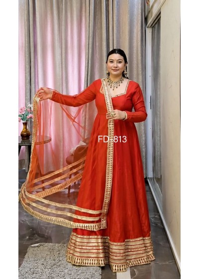 Trending Roman Silk | Mirror Work | Ready to Wear