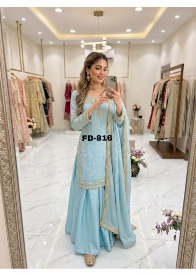 FD-816 | Trending 5mm Sequin Sharara Collection