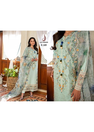 Pakistani Cotton Embroidered Suit