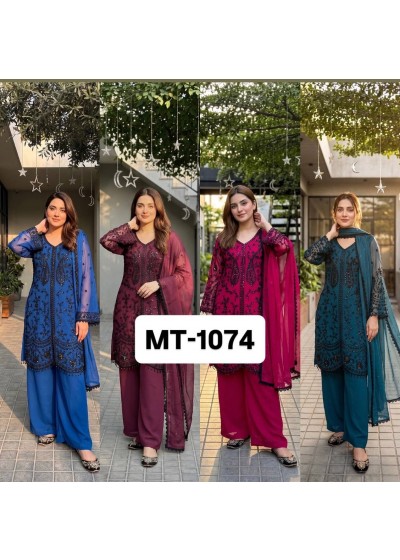 MT-1074 Heavy Faux Georgette Designer Collection