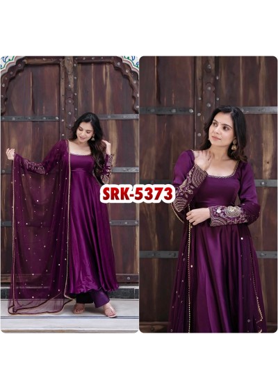 SRK-5373 Upada Silk Designer Gown Collection