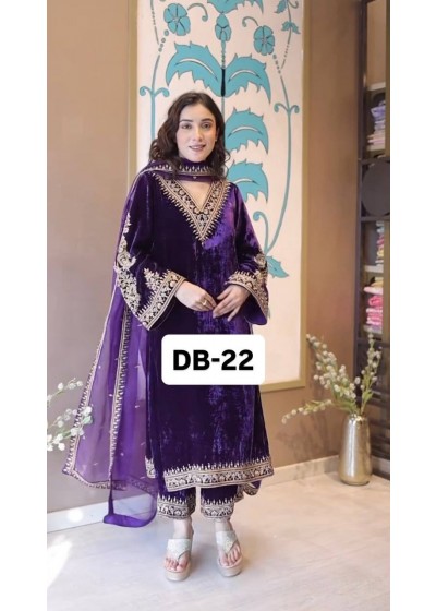 DB-22 Heavy Viscose Velvet Designer Collection