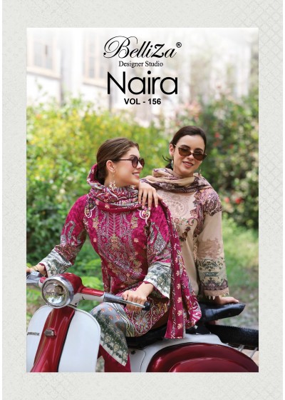 BelliZa Designer Studio | NAIRA VOL-156 | Pure Cotton Suit