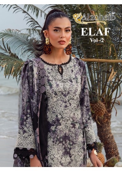 ALZOHAIB ELAF Vol-2 | Pure Cotton Pakistani Suit
