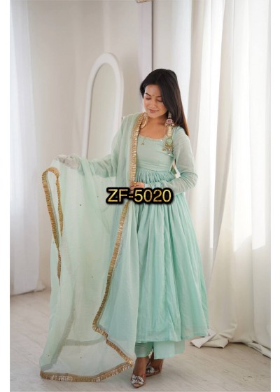 ZF-5020 | Elegant Designer Anarkali Three Piece Set