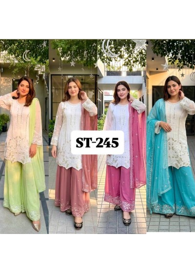 ST-245 | Heavy Faux Georgette Designer Collection