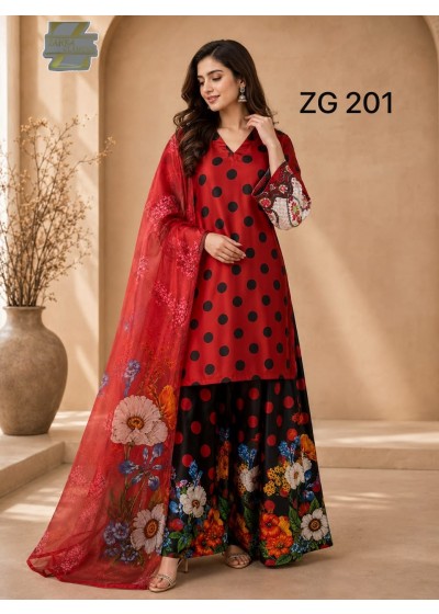 ZAHRA GLAMOUR | ZG 201-202 Designer Co-Ord Collection