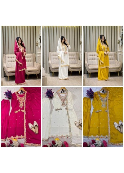 ASTHA COLLECTION | AC7097 Chinon Silk Designer Sharara Collection