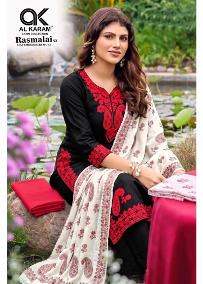 AL KARAM | RASMALAI NX | Rayon Self Embroidery Collection