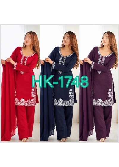 HK-1748 | Pure Roman Embroidered Designer Collection