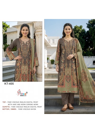 KT-405 | Pure Viscose Maslin Digital Print Collection